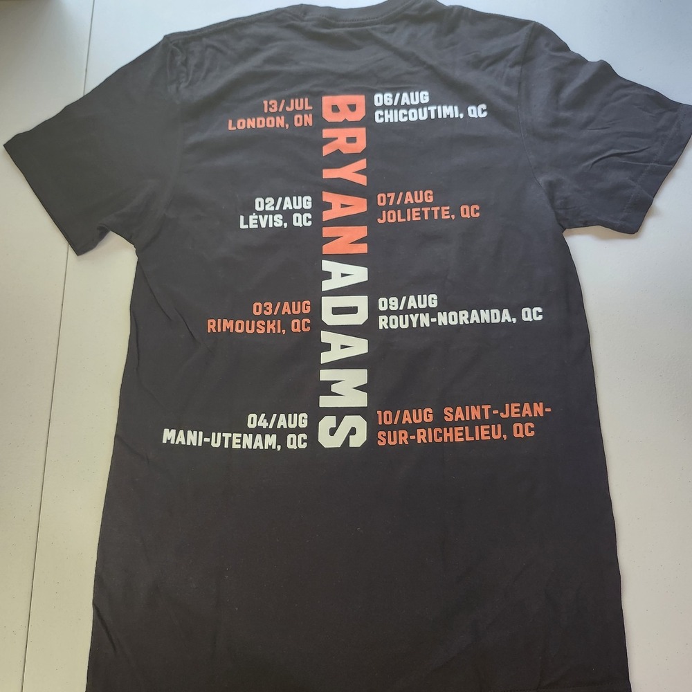 SMALL NWOT Bryan Adams "Kick Ass" 2023 Tour T-Shirt 100% Cotton Tee
